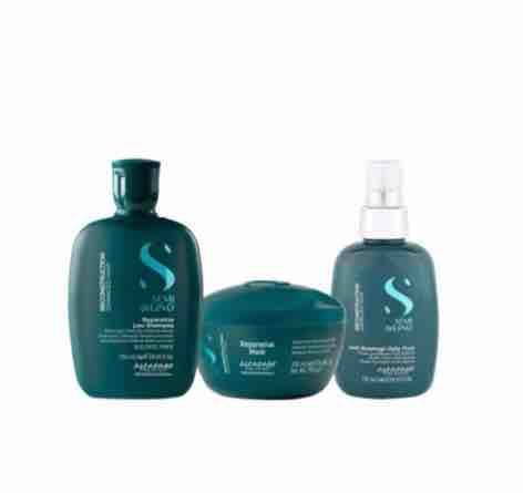 Shampoo + maschera + spray ricostruzione intensiva
