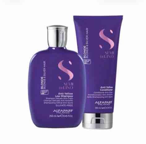 Shampoo e maschera anti-giallo